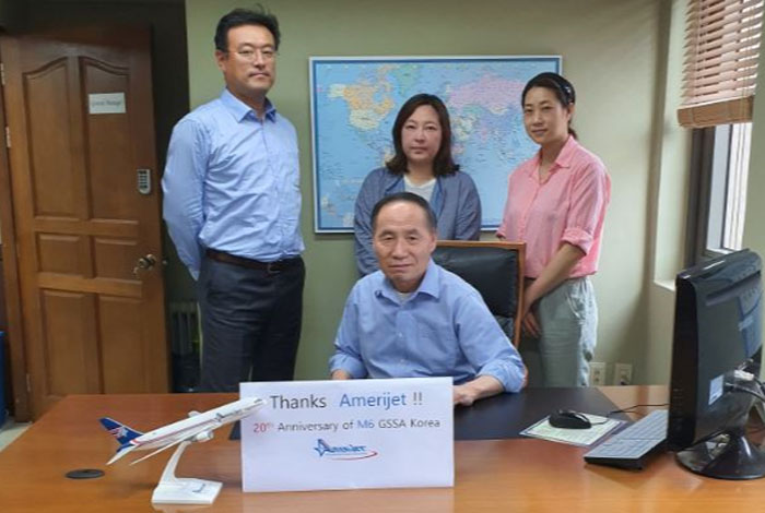 Amerijet celebrates 20-year partnership with Dan Air in South Korea