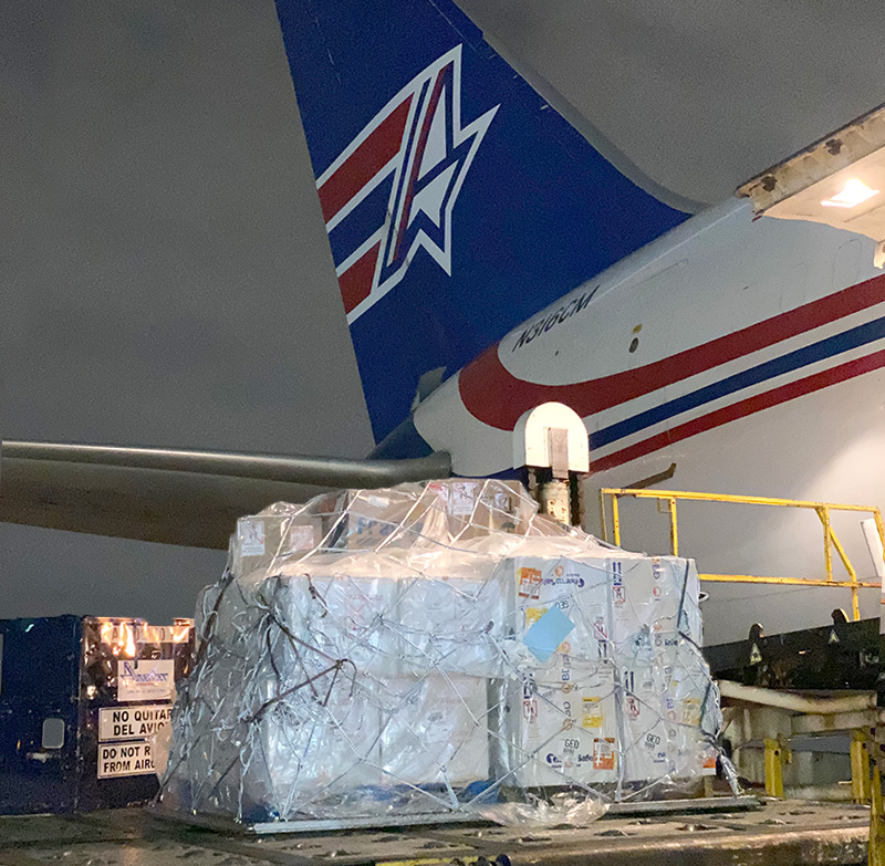 Amerijet delivers COVID-19 Vaccines